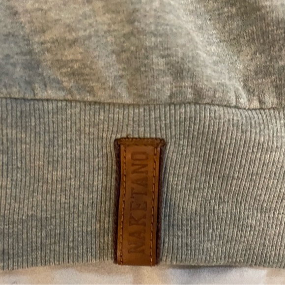 Naketano Sweatshirt Grey Cotton Jumper Sweater Medium - Picture 3 of 7